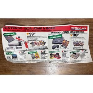 1989 Ad Nintendo Atari Sega Genesis Montgomery Ward Christmas BoomBox Walkman
